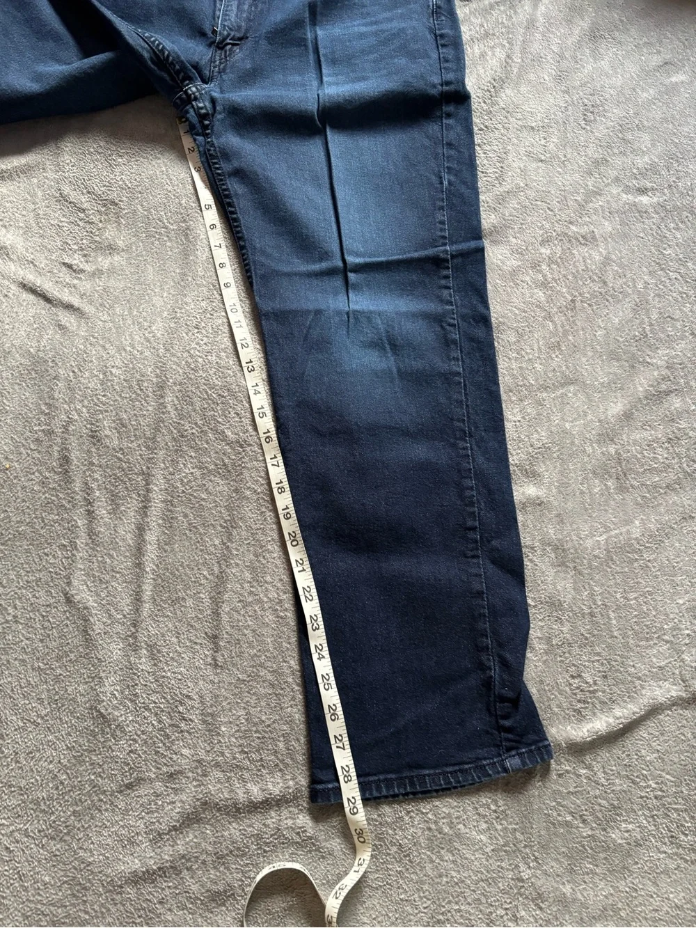 Levi's 514 Jeans Mens 36X30 Blue Dark Wash Denim Straight Leg Regular Fit Casual